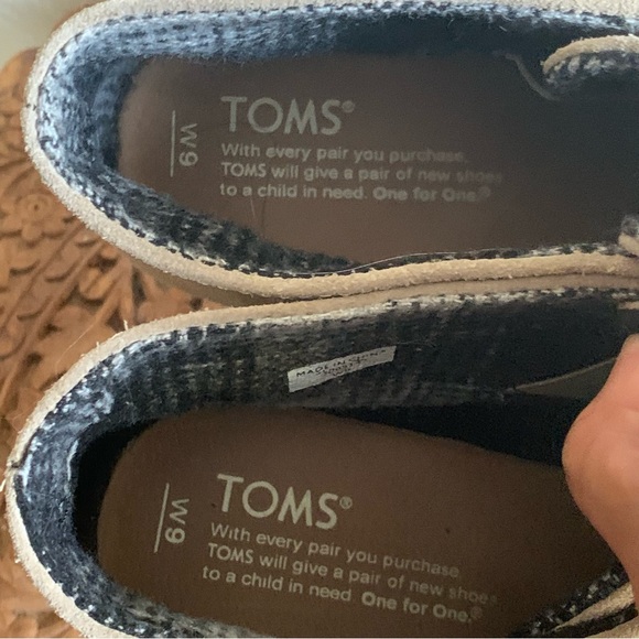 TOMS Women's Size 9 Desert Sand Beige Tan Lace Up Wedge Boots Ankle Booties - Picture 7 of 9